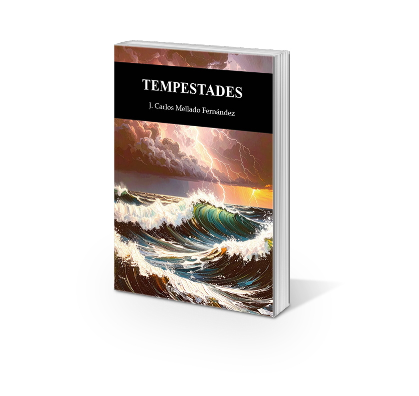 Estudio técnico y estilístico de «Tempestades» de J. Carlos Mellado Fernández: voz autorial, recursos retóricos (sinestesia, anáfora, metáfora), estructura tripartita, coherencia interna y síntesis crítica del poemario.