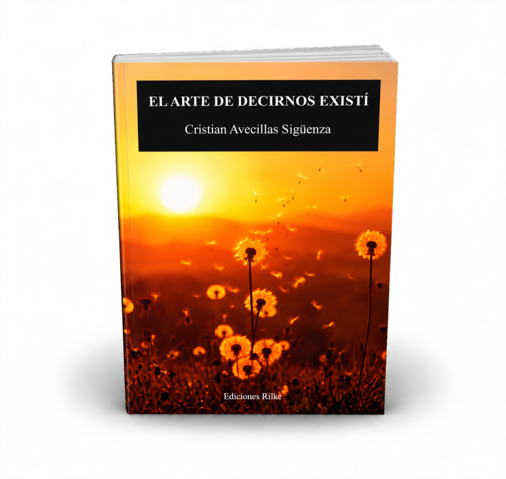 Mockup del libro – El arte de decirnos existí, de Cristian Avecillas Sigüenza