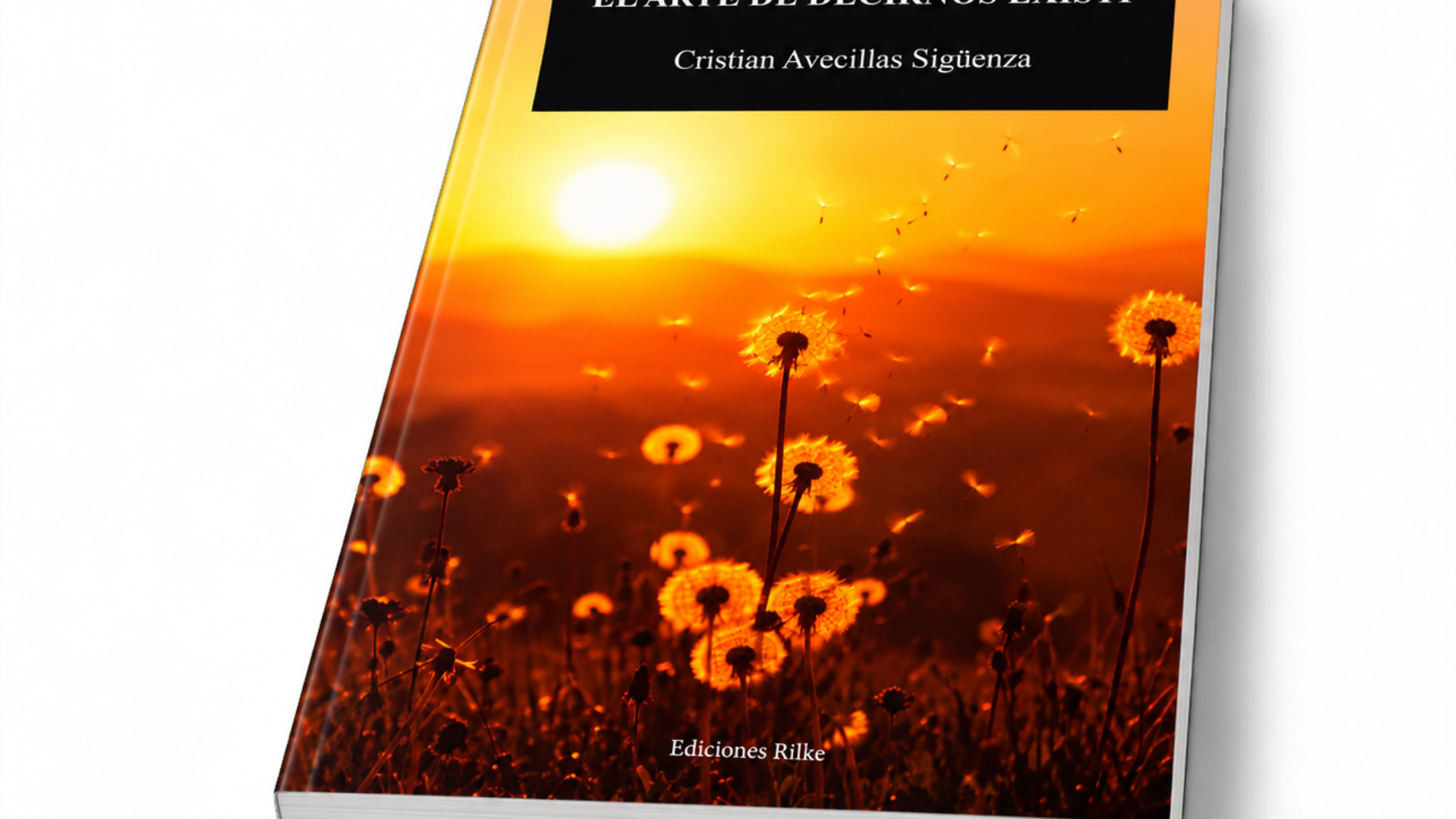 Mockup del libro – El arte de decirnos existí, de Cristian Avecillas Sigüenza