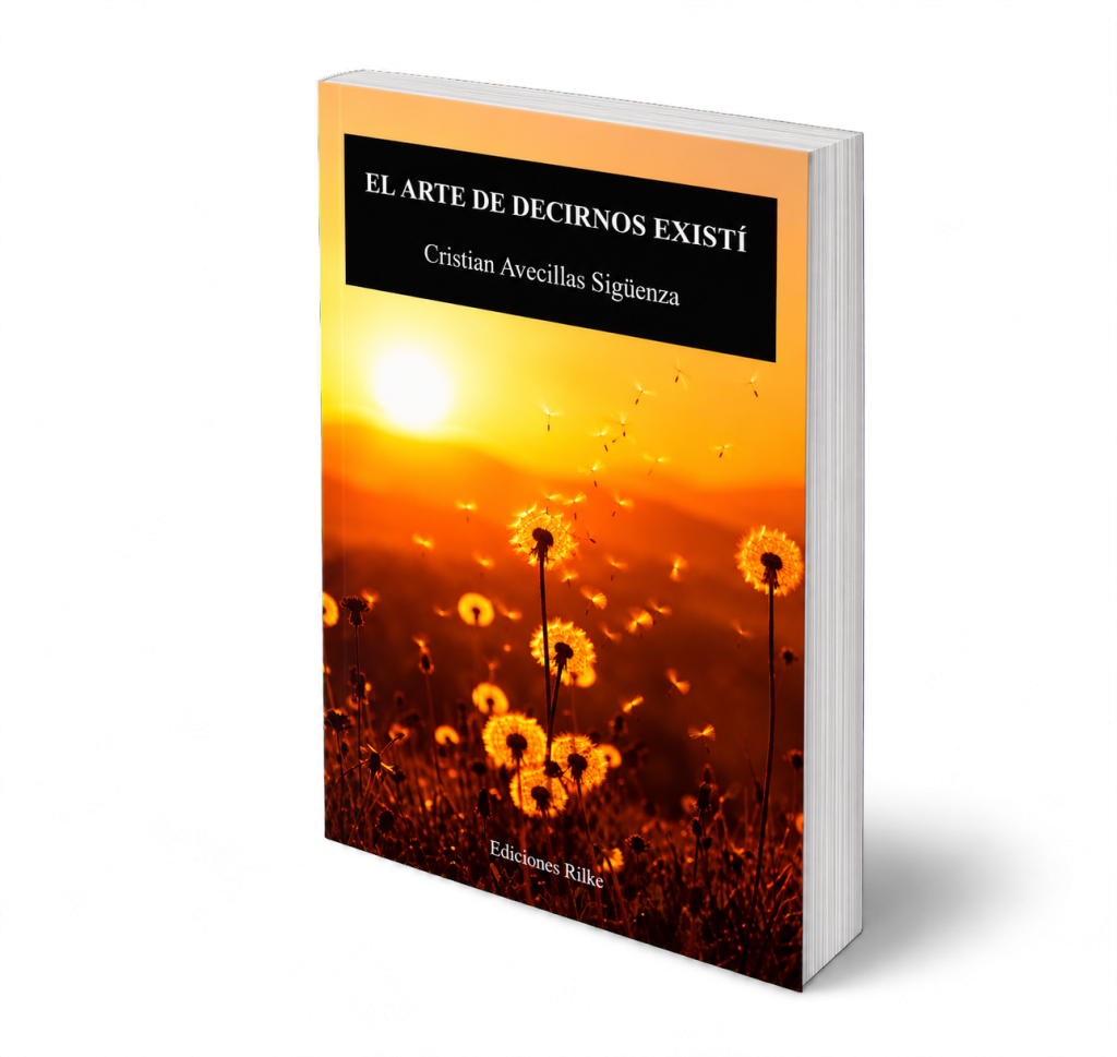 Mockup del libro – El arte de decirnos existí, de Cristian Avecillas Sigüenza