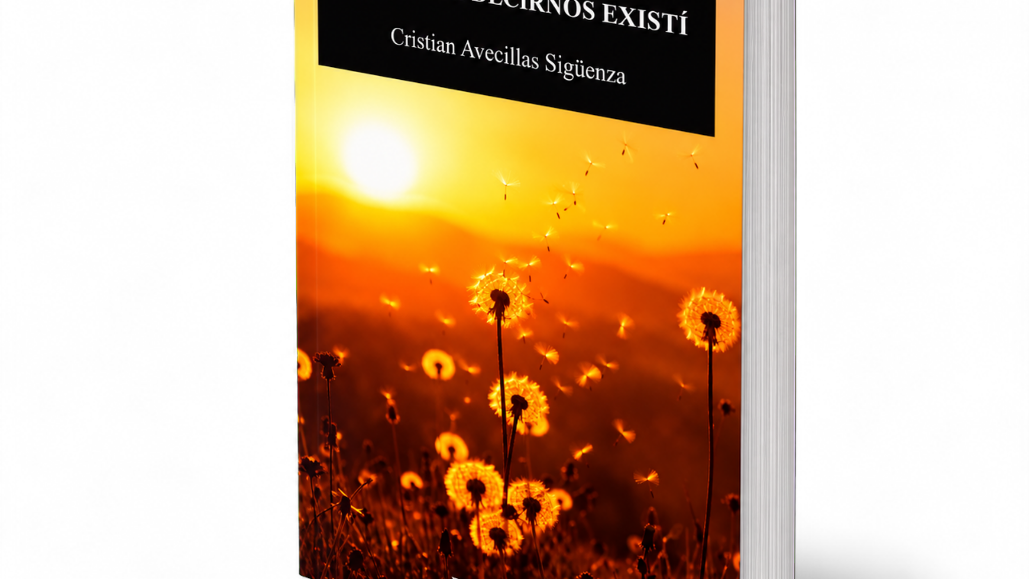 Mockup del libro – El arte de decirnos existí, de Cristian Avecillas Sigüenza