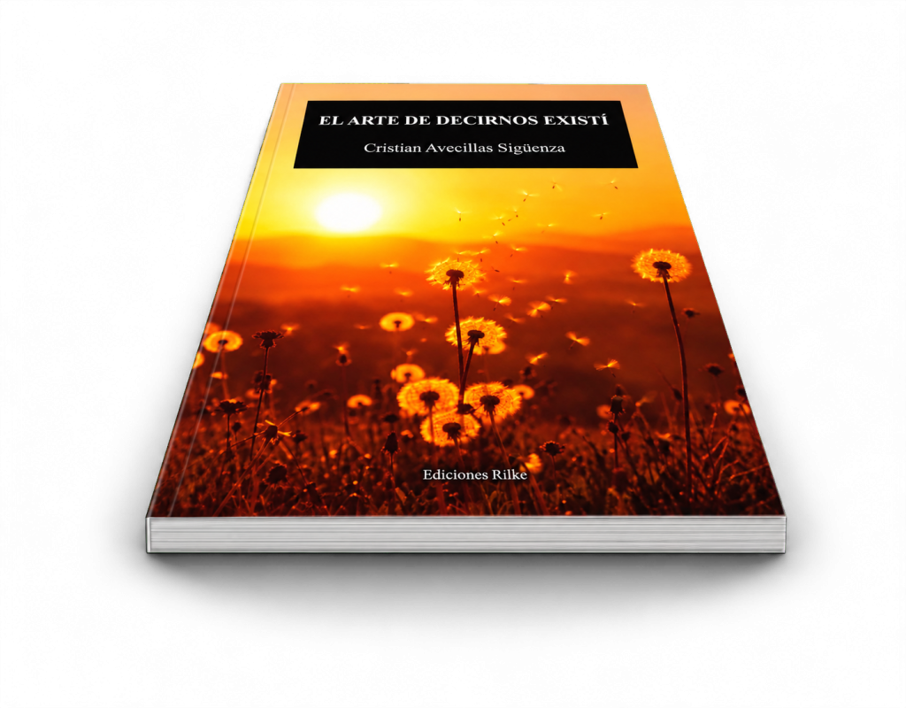 Mockup del libro – El arte de decirnos existí, de Cristian Avecillas Sigüenza