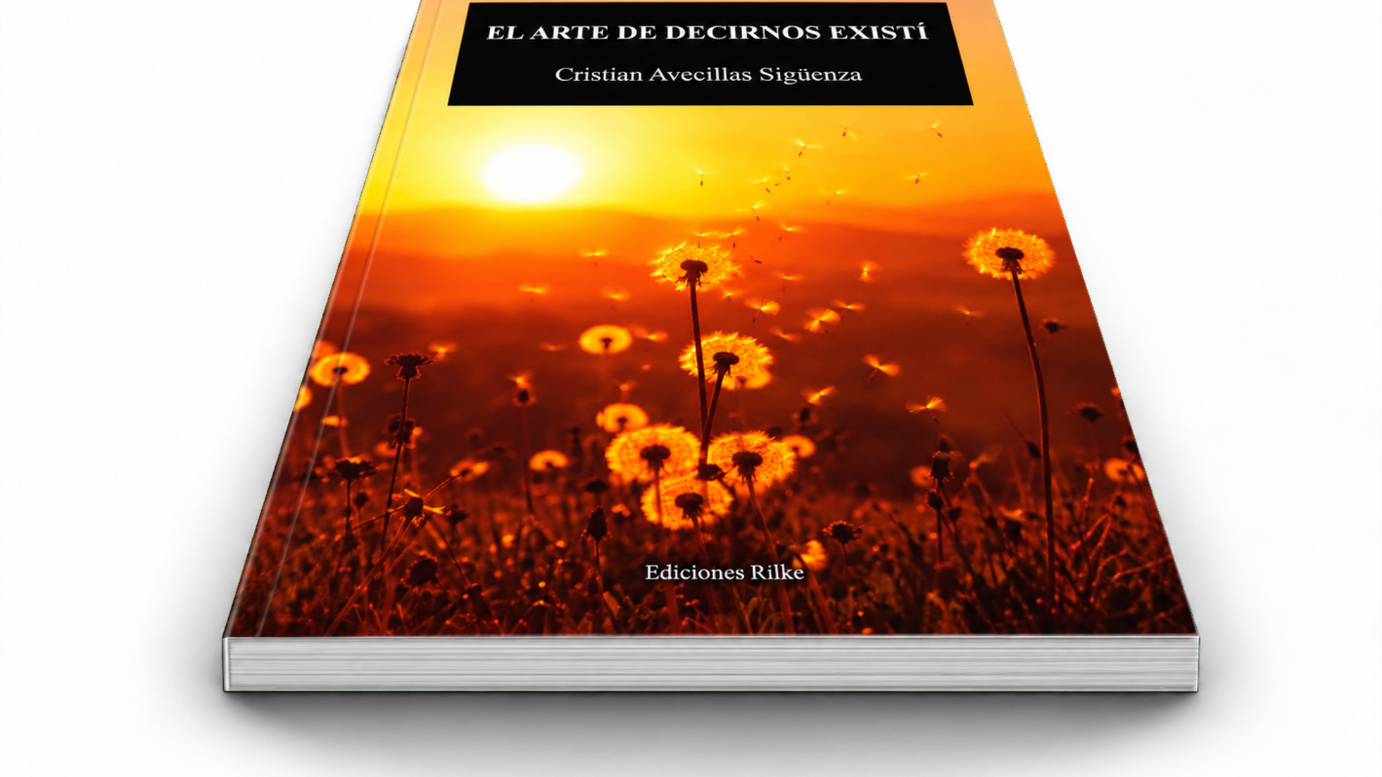 Mockup del libro – El arte de decirnos existí, de Cristian Avecillas Sigüenza