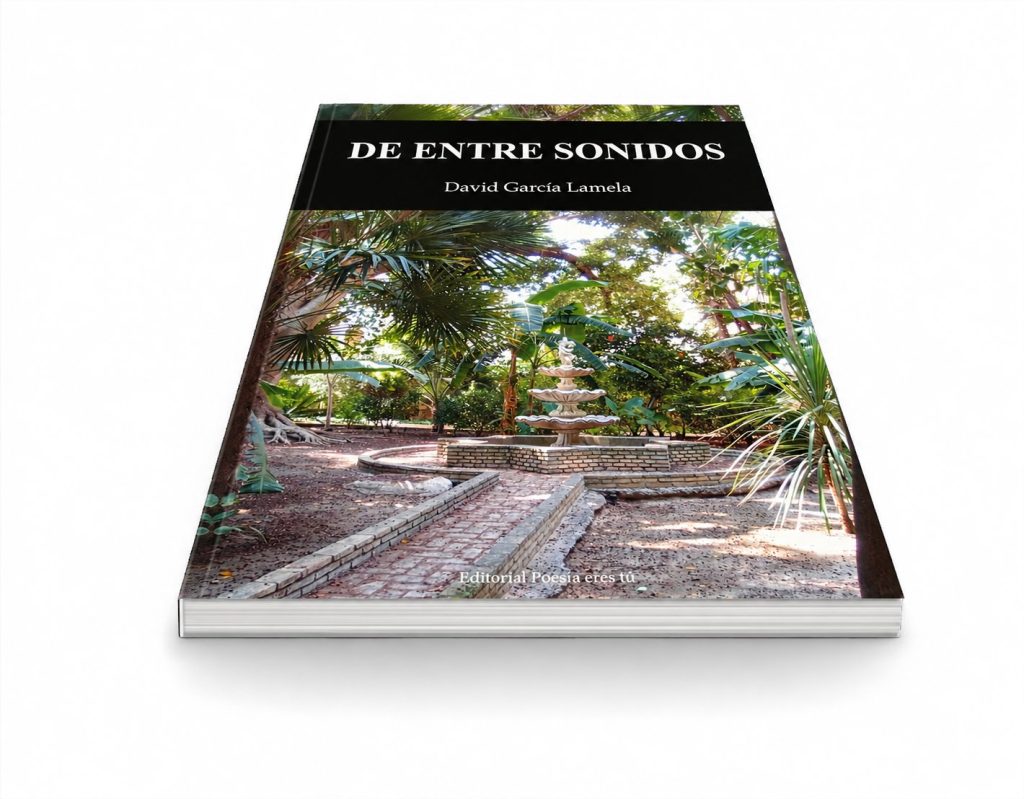 Mockup del libro De entre sonidos (6) – De entre sonidos, de David García Lamela