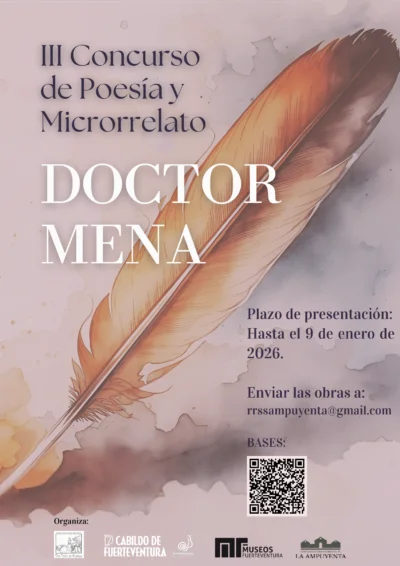 Certamen Literario Doctor Mena en la ermita de San Pedro de Alcántara, La Ampuyenta: poesía y microrrelato para autores residentes en Canarias.