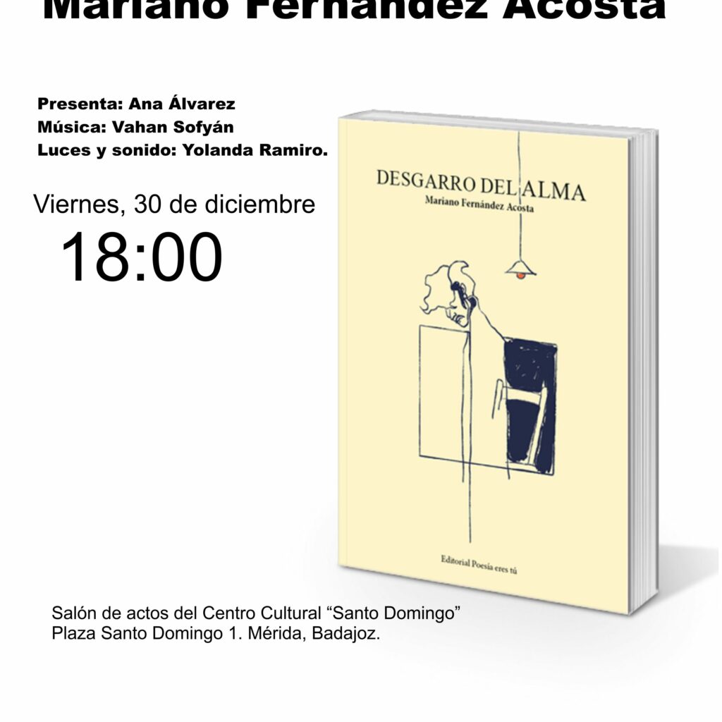 Presentación del libro DESGARRO DEL ALMA. 30 de diciembre de 2022