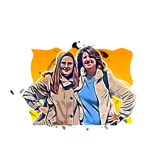 Nuria Gázquez y Cecila Guitter